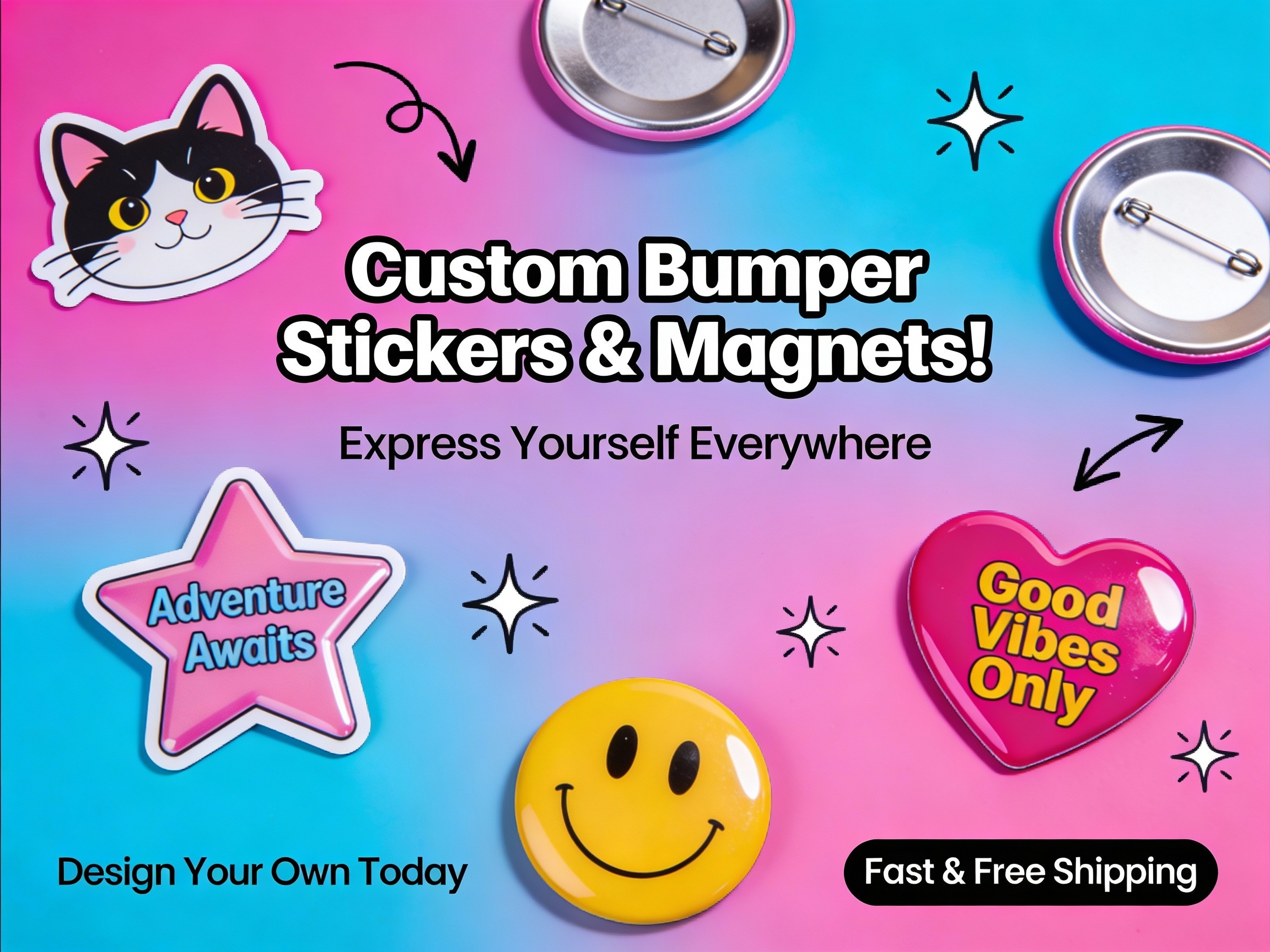 Fun Stickers & Magnets